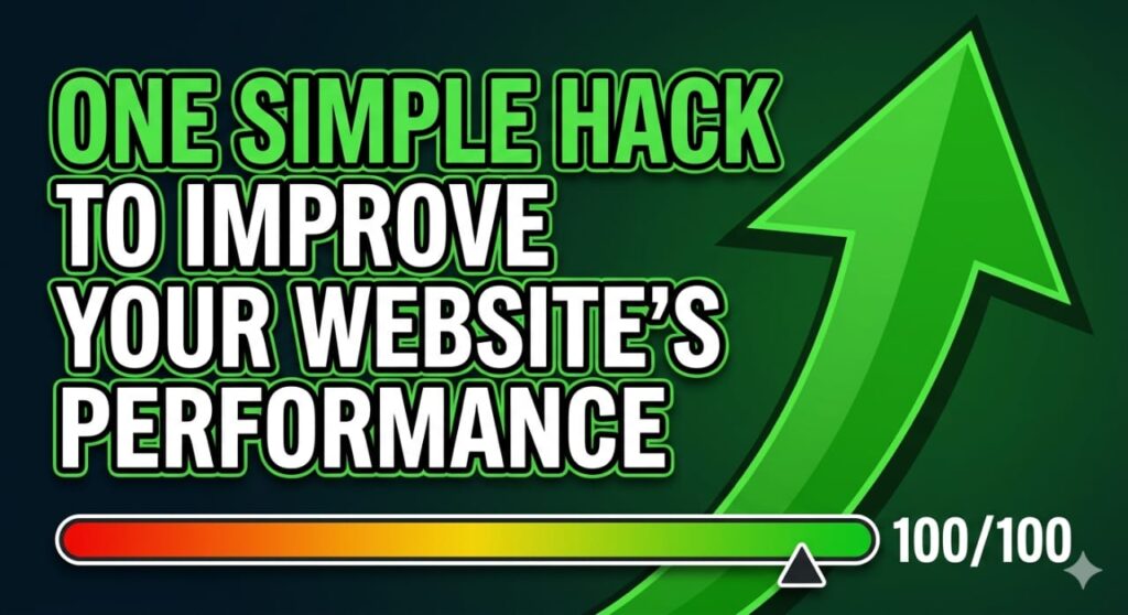 One simple hack to improve your website performance
