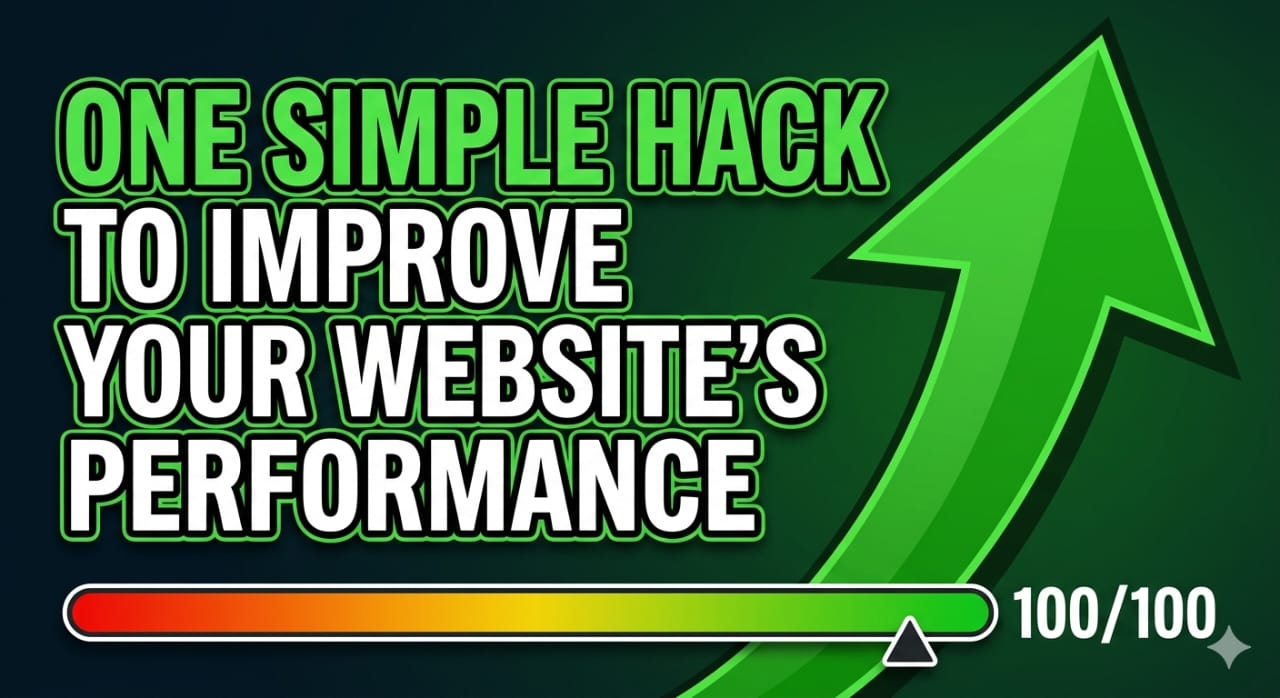 One simple hack to improve your website performance